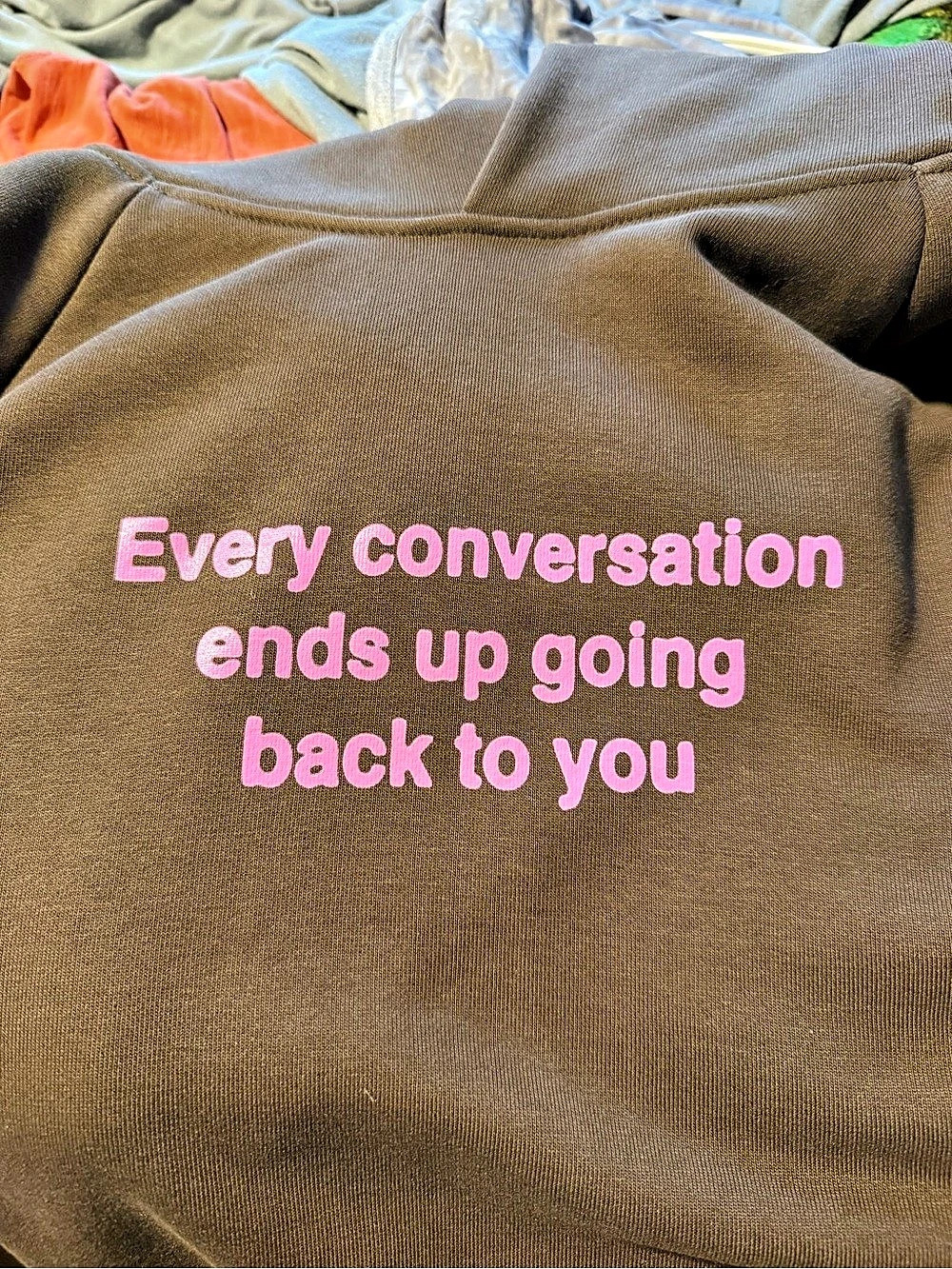freya skye Graphic Hoodie Brown